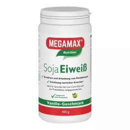 MEGAMAX Soyaprotein vaniljepulver, 400 g