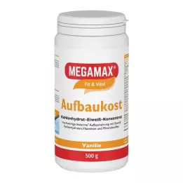 MEGAMAX Vaniljepulver til oppbygging av mat, 500 g