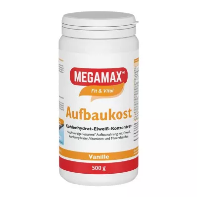 MEGAMAX Vaniljepulver til oppbygging av mat, 500 g MEGAMAX Vaniljepulver til oppbygging av mat, 500 g