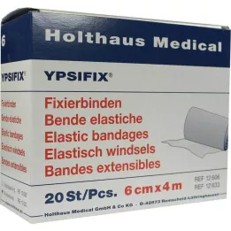 FIXIERBINDE Ypsifix strikk 6 cmx4 m løs, 20 stk