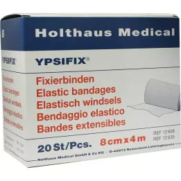 FIXIERBINDE Ypsifix strikk 8 cmx4 m løs, 20 stk