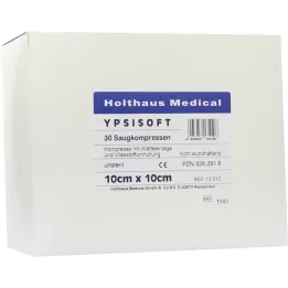 SAUGKOMPRESSEN Ypsisoft ikke-steril 10x20 cm, 30 stk