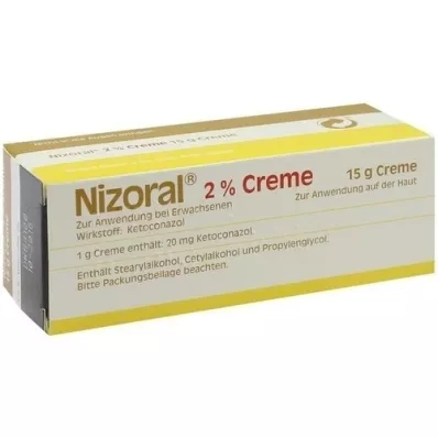 NIZORAL 2 % fløte 15 g, 15 ml