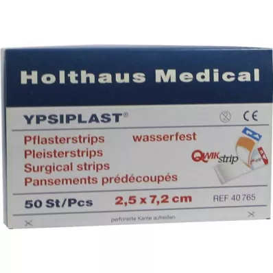 PFLASTERSTRIPS Ypsiplast vanntett 2,5x7,2 cm, 50 stk