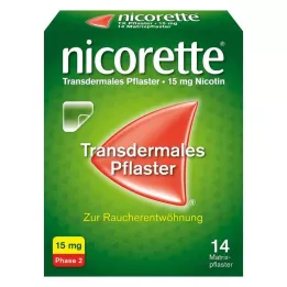 NICORETTE TX Plaster 15 mg, 14 stk