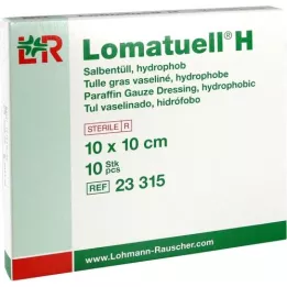 LOMATUELL H Salve tyll 10x10 cm steril, 10 stk