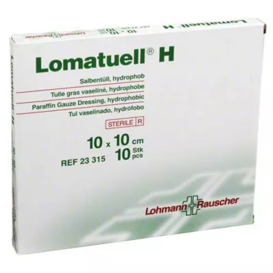 LOMATUELL H Salve tyll 10x10 cm steril, 10 stk