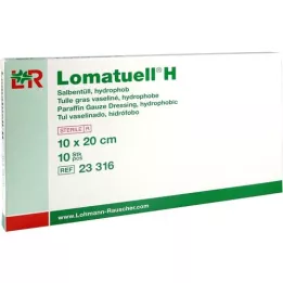 LOMATUELL H Salvetyl 10x20 cm steril, 10 stk