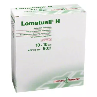 LOMATUELL H Salvetyl 10x10 cm steril, 50 stk