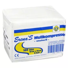 ERENA Gasbind 10x10 cm usteril 8x, 100 stk