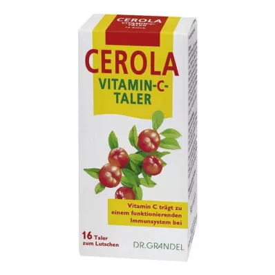 CEROLA Vitamin C Taler Grandel, 16 stk CEROLA Vitamin C Taler Grandel, 16 stk