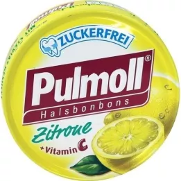 PULMOLL Sukkerfritt godteri med sitron, 50 g