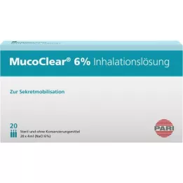 MUCOCLEAR 6 % NaCl inhalasjonsoppløsning, 20X4 ml
