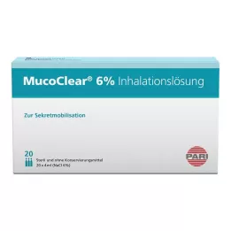 MUCOCLEAR 6 % NaCl inhalasjonsoppløsning, 20X4 ml