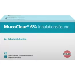 MUCOCLEAR 6 % NaCl inhalasjonsoppløsning, 60X4 ml
