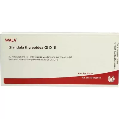 GLANDULA THYREOIDEA GL D 15 Ampuller, 10X1 ml GLANDULA THYREOIDEA GL D 15 Ampuller, 10X1 ml