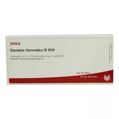 GLANDULA THYREOIDEA GL D 20 ampuller, 10X1 ml GLANDULA THYREOIDEA GL D 20 ampuller, 10X1 ml