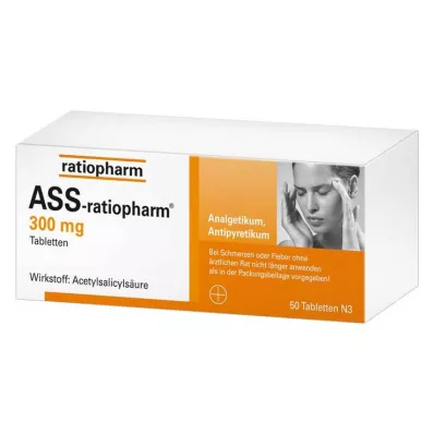 ASS-ratiopharm 300 mg tabletter, 50 stk ASS-ratiopharm 300 mg tabletter, 50 stk
