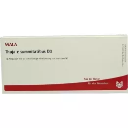 THUJA E SUMMITATIBUS D 3 ampuller, 10X1 ml