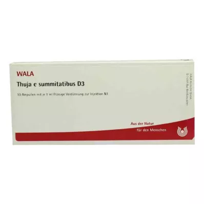 THUJA E SUMMITATIBUS D 3 ampuller, 10X1 ml THUJA E SUMMITATIBUS D 3 ampuller, 10X1 ml