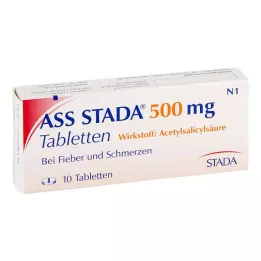ASS STADA 500 mg tabletter, 10 stk