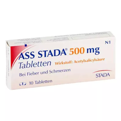ASS STADA 500 mg tabletter, 10 stk
