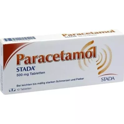 PARACETAMOL STADA 500 mg tabletter, 10 stk