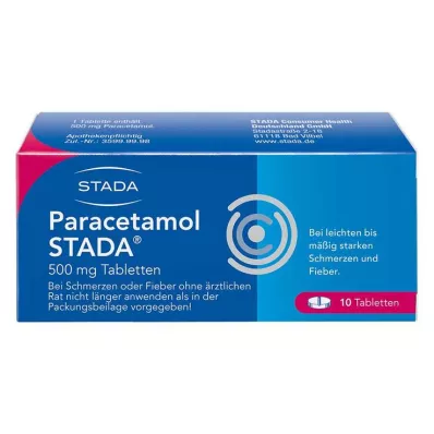 PARACETAMOL STADA 500 mg tabletter, 10 stk