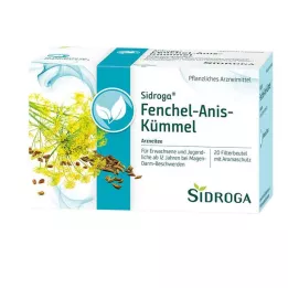 SIDROGA Fennikel Anis Karve Te Filterpose, 20X2.0 g