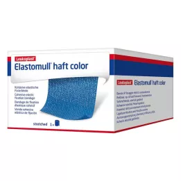 ELASTOMULL selvklebende farge 10 cmx4 m fikseringsbånd blå, 1 stk