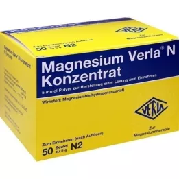 MAGNESIUM VERLA N Konsentrat Plv.e.L. til inntak, 50 stk