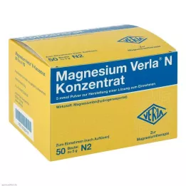 MAGNESIUM VERLA N Konsentrat Plv.e.L. til inntak, 50 stk