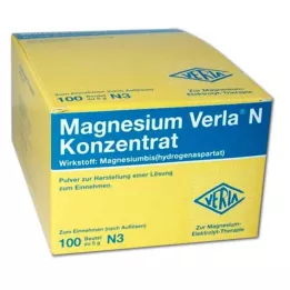 MAGNESIUM VERLA N Konsentrat Plv.e.L. til inntak, 100 stk