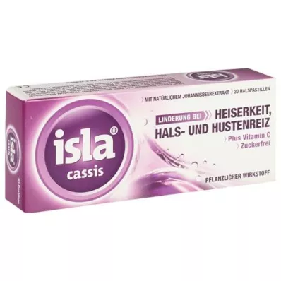 ISLA CASSIS Pastiller, 30 stk