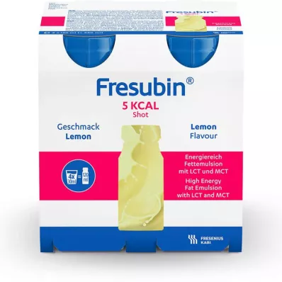 FRESUBIN 5 kcal SHOT Sitronoppløsning, 4X120 ml