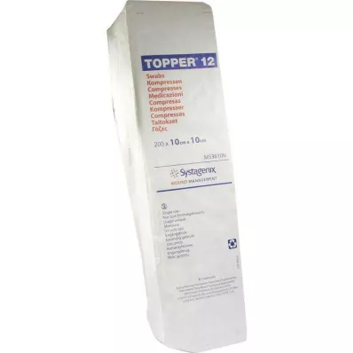 TOPPER 12 Kompr.10x10 cm usterile, 200 stk