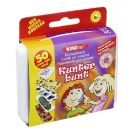 KINDERPFLASTER Fargerik, 50 stk