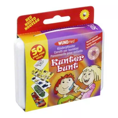 KINDERPFLASTER Fargerik, 50 stk