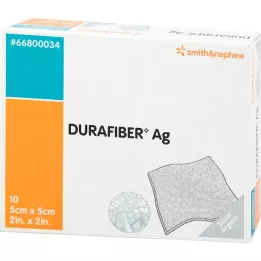 DURAFIBER Ag 5x5 cm bandasje, 10 stk