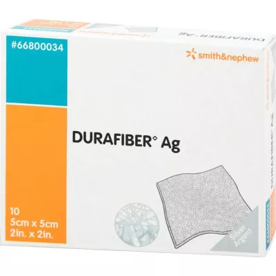 DURAFIBER Ag 5x5 cm bandasje, 10 stk