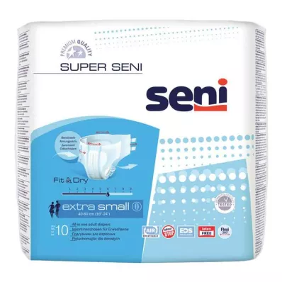 SUPER SENI Inkontinensbukse størrelse XS, 10 stk SUPER SENI Inkontinensbukse størrelse XS, 10 stk