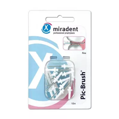 MIRADENT Interd.Pic-Brush erstatningspensel fin hvit, 12 stk MIRADENT Interd.Pic-Brush erstatningspensel fin hvit, 12 stk
