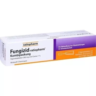 FUNGIZID-ratiopharm 3 vag. tabletter + 20g krem, 1 p