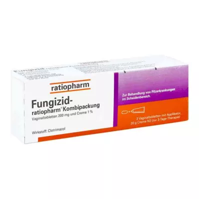 FUNGIZID-ratiopharm 3 vag. tabletter + 20g krem, 1 p FUNGIZID-ratiopharm 3 vag. tabletter + 20g krem, 1 p