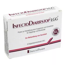 INFECTODIARRSTOP LGG Pulver til suspensjon for administrasjon, 6 stk