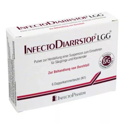 INFECTODIARRSTOP LGG Pulver til suspensjon for administrasjon, 6 stk INFECTODIARRSTOP LGG Pulver til suspensjon for administrasjon, 6 stk