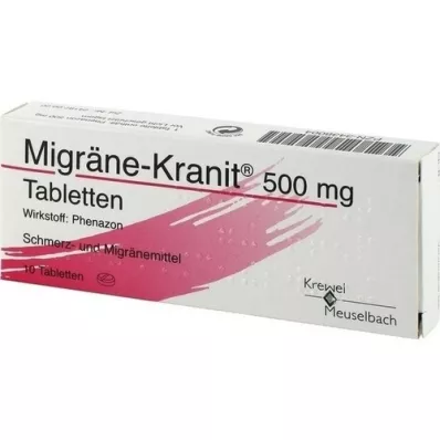 MIGRÄNE KRANIT 500 mg tabletter, 10 stk