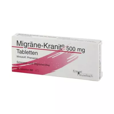 MIGRÄNE KRANIT 500 mg tabletter, 20 stk MIGRÄNE KRANIT 500 mg tabletter, 20 stk