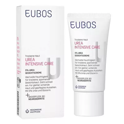 EUBOS TROCKENE Skin Urea 5 % ansiktskrem, 50 ml