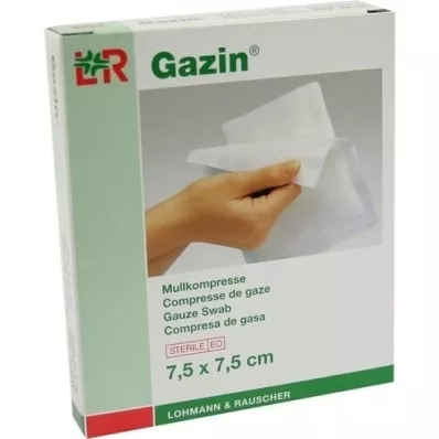 GAZIN Gaze komp.7,5x7,5 cm steril 8x, 5X2 stk